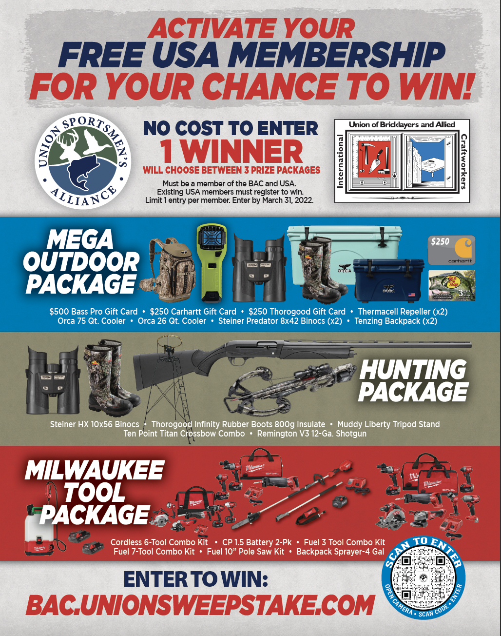 ACTIVATE YOUR FREE USA MEMBERSHIP FOR YOUR CHANCE TO WIN!